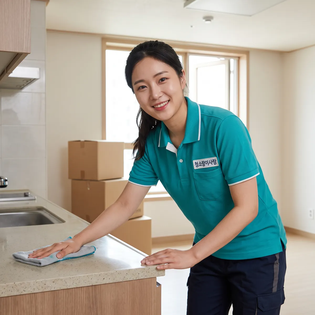 이사청소 시공 현장